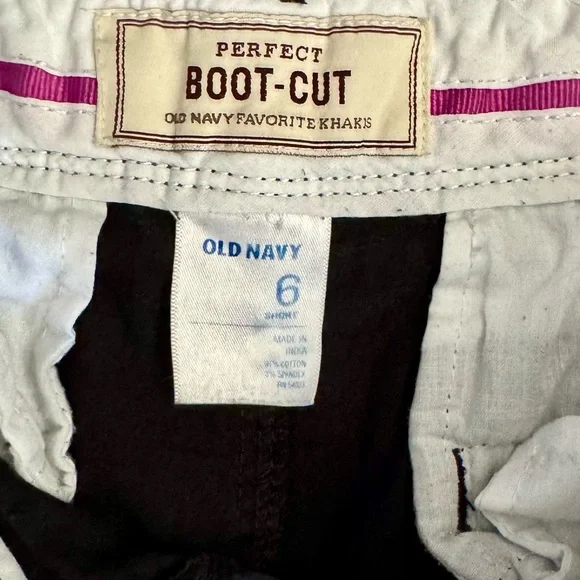 Old Navy Perfect Boot Cut Women’s Size 6 Old Navy Favorite Kakis Black - Picture 11 of 11